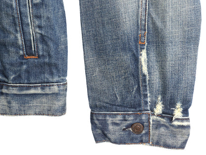 デニム&サプライ ラルフローレン デニム ジャケット メンズ XXL ポロ ヴィンテージ 加工 ジージャン 70506 タイプ トラッカー 大きいサイズ