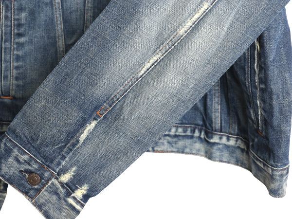 デニム&サプライ ラルフローレン デニム ジャケット メンズ XXL ポロ ヴィンテージ 加工 ジージャン 70506 タイプ トラッカー 大きいサイズ