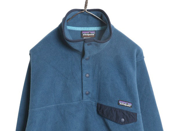 パタゴニア ライトウェイト シンチラ スナップT メンズ S 古着 15年製 アウトドア フリース プルオーバー ジャケット ブルゾン ハイネック