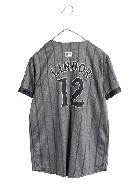 メッツ ベースボール シャツ キッズ L メンズ XS 程/ MLB オフィシャル ナイキ 大リーグ スウッシュ ユニフォーム ゲームシャツ 半袖シャツ