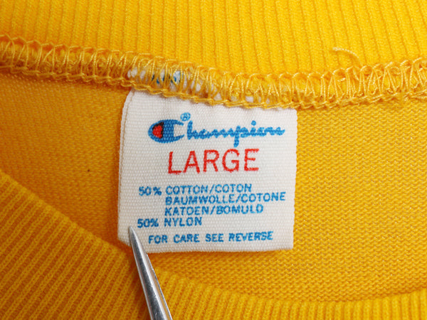 80s USA製 チャンピオン フットボール Tシャツ メンズ L / ヴィンテージ コットン ナイロン アスレチック ジャージ ナンバリング プリント