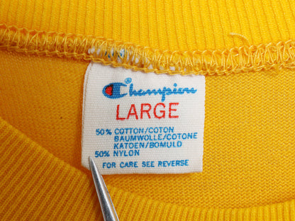 80s USA製 チャンピオン フットボール Tシャツ メンズ L / ヴィンテージ コットン ナイロン アスレチック ジャージ ナンバリング プリント