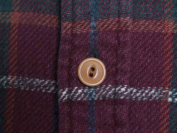 90s ポロ ラルフローレン チェック 長袖 ヘビー フランネル シャツ メンズ L / オールド 長袖シャツ ネルシャツ ヘビーウェイト コットン