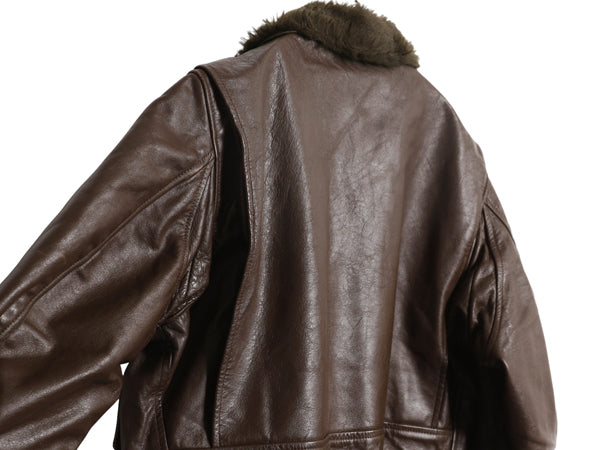  70s ★ 米軍実物 USN G-1 フライト ジャケット 46 メンズ XL 程/ 古着 ヴィンテージ NAVY 軍物 革ジャン ミリタリー ボンバー 本革 レザー