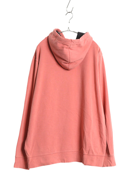 ノースフェイス プリント スウェット フード パーカー メンズ XL アウトドア プルオーバー 裏起毛 トレーナー 薄手 大きいサイズ ツートン