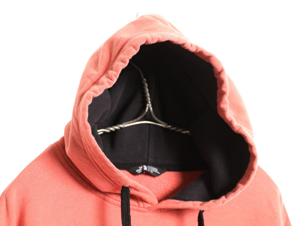 ノースフェイス プリント スウェット フード パーカー メンズ XL アウトドア プルオーバー 裏起毛 トレーナー 薄手 大きいサイズ ツートン