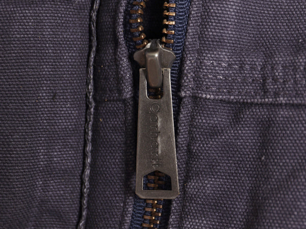 US企画 カーハート ダック パーカー ベスト レディース L / 裏ボア パイル フリース フルジップ フード ワンポイント 前開き 重ね着 廃盤