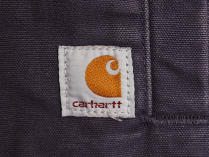 US企画 カーハート ダック パーカー ベスト レディース L / 裏ボア パイル フリース フルジップ フード ワンポイント 前開き 重ね着 廃盤