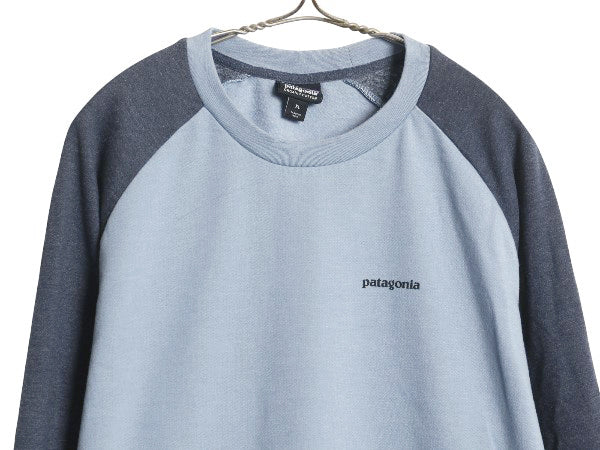 パタゴニア 両面 プリント ライトウェイト スウェット メンズ XL 20年製 トレーナー 長袖 Tシャツ ロンT バックプリント 大きいサイズ 薄手