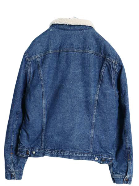 80s 90s USA製 リーバイス 裏 ボア デニム ジャケット メンズ XL 程/ ヴィンテージ ジージャン トラッカー パイル フリース 大きいサイズ