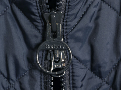 バブアー ケンジントン キルト ジャケット メンズ M 古着 中綿 キルティング ナイロン ハイネック ジャンパー ブルゾン 3ワラント ネイビー