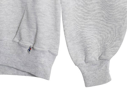 90s USA製 ラッセル 2段 カレッジ プリント スウェット メンズ レディース XL オールド トレーナー 裏起毛 前V クルーネック 大きいサイズ