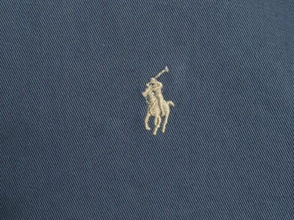 90s ポロ ラルフローレン スイングトップ ジャケット メンズ M / オールド コットン ブルゾン フルジップ ジャンパー ワンポイント ブルー