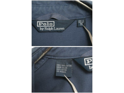 90s ポロ ラルフローレン スイングトップ ジャケット メンズ M / オールド コットン ブルゾン フルジップ ジャンパー ワンポイント ブルー