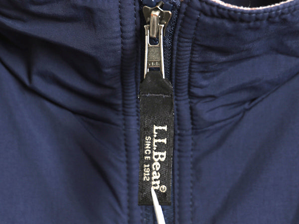 エルエルビーン ウォーム アップ ジャケット メンズ L / 中綿 アウトドア フリース ライナー付き ナイロン ブルゾン フルジップ ハイネック