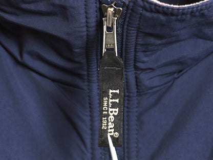 エルエルビーン ウォーム アップ ジャケット メンズ L / 中綿 アウトドア フリース ライナー付き ナイロン ブルゾン フルジップ ハイネック