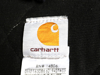 US企画 カーハート アクティブ ジャケット メンズ XL 古着 ワーク ダック パーカー 中綿 キルティング ライナー ブルゾン フルジップ 濃紺