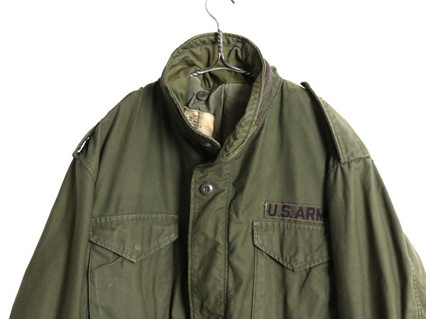80s 米軍実物 US ARMY M-65 フィールド ジャケット LARGE REGULAR / 80年製 ヴィンテージ ミリタリー 軍物 3rd ブラス ブルゾン ジャンパー