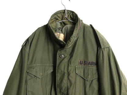 80s 米軍実物 US ARMY M-65 フィールド ジャケット LARGE REGULAR / 80年製 ヴィンテージ ミリタリー 軍物 3rd ブラス ブルゾン ジャンパー