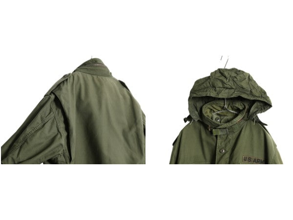 80s 米軍実物 US ARMY M-65 フィールド ジャケット LARGE REGULAR / 80年製 ヴィンテージ ミリタリー 軍物 3rd ブラス ブルゾン ジャンパー