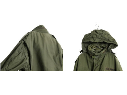 80s 米軍実物 US ARMY M-65 フィールド ジャケット LARGE REGULAR / 80年製 ヴィンテージ ミリタリー 軍物 3rd ブラス ブルゾン ジャンパー
