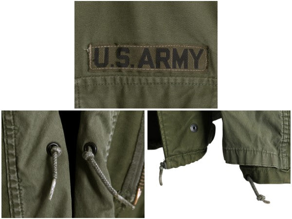 80s 米軍実物 US ARMY M-65 フィールド ジャケット LARGE REGULAR / 80年製 ヴィンテージ ミリタリー 軍物 3rd ブラス ブルゾン ジャンパー