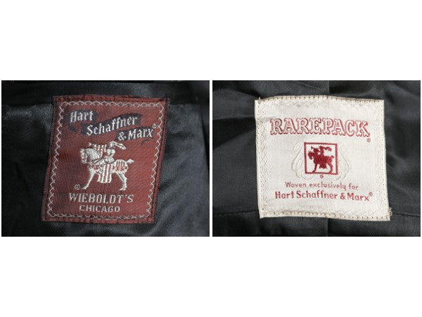 50s 60s  USA製 Hart Schaffner & Marx チェスター コート メンズ M / ヴィンテージ ヘビー ウール フィールド ロングコート テーラード 黒