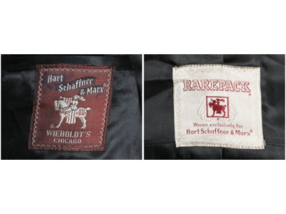50s 60s  USA製 Hart Schaffner & Marx チェスター コート メンズ M / ヴィンテージ ヘビー ウール フィールド ロングコート テーラード 黒