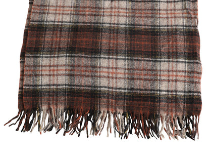 70s USA製 ペンドルトン フリンジ付き マフラー メンズ レディース / ヴィンテージ チェック ウール ストール 防寒 マルチカラー おすすめ