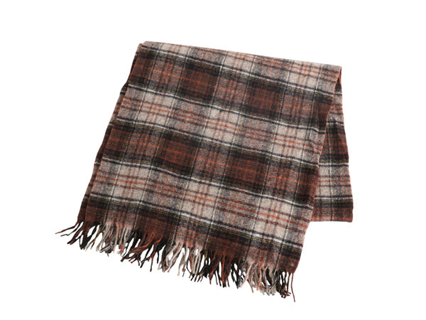 70s USA製 ペンドルトン フリンジ付き マフラー メンズ レディース / ヴィンテージ チェック ウール ストール 防寒 マルチカラー おすすめ