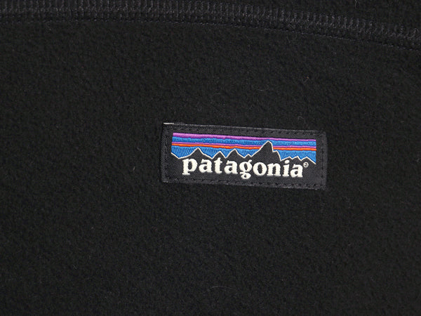 パタゴニア マイクロD ハーフジップ フリース プルオーバー メンズ S / 19年製 アウトドア ロンT 長袖 Tシャツ ハイネック ブラック 企業物