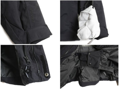 ノースフェイス ナイロン マウンテンパーカー ジャケット メンズ XL / DRYVENT 脱着 中綿 ライナー付き ジャンパー マンパ 大きいサイズ 黒