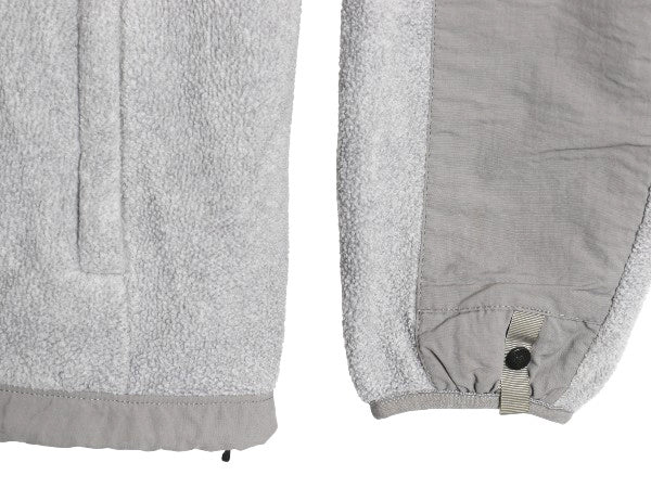 ノースフェイス デナリ ジャケット レディース L / アウトドア フリース ナイロン ブルゾン ジャンパー フルジップ ハイネック ツートン 灰