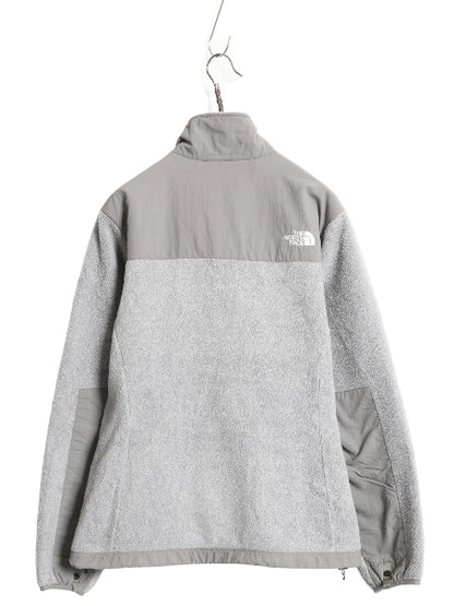 ノースフェイス デナリ ジャケット レディース L / アウトドア フリース ナイロン ブルゾン ジャンパー フルジップ ハイネック ツートン 灰