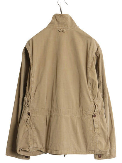 00s ポロ ラルフローレン ハンティング ジャケット メンズ XXL 古着 オールド フィールド コート カバーオール ショート丈 大きいサイズ 茶