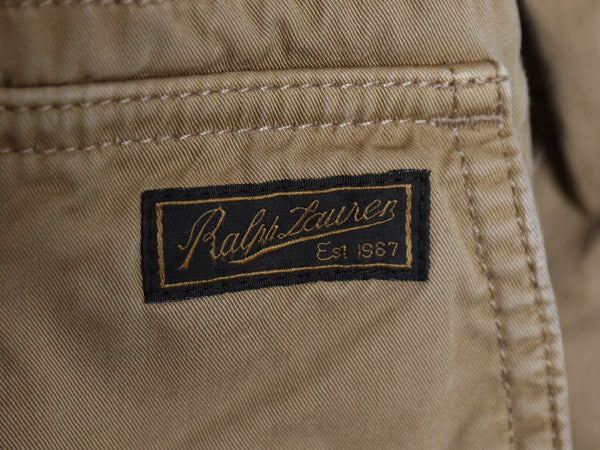 00s ポロ ラルフローレン ハンティング ジャケット メンズ XXL 古着 オールド フィールド コート カバーオール ショート丈 大きいサイズ 茶