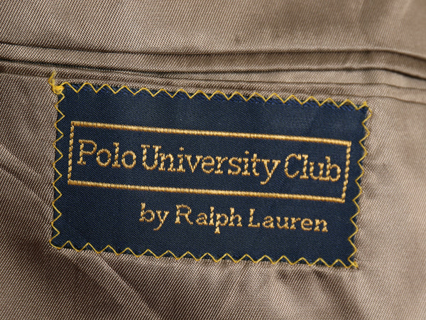 90s USA製 POLO UNIVERSITY CLUB ラルフローレン ツイード テーラード ジャケット メンズ XL 程/ オールド ポロ ブレザー ウール チェック