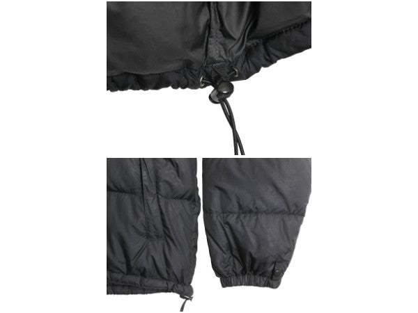 ノースフェイス ヌプシ ダウン ジャケット メンズ M / 700フィル アウトドア ハイネック ジャンパー フルジップ パッカブル 収納 フード 黒