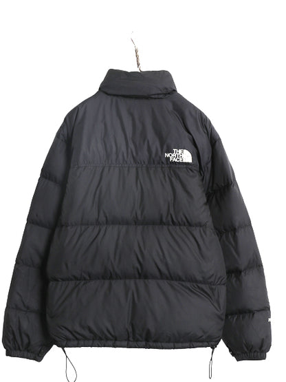 ノースフェイス ヌプシ ダウン ジャケット メンズ M / 700フィル アウトドア ハイネック ジャンパー フルジップ パッカブル 収納 フード 黒