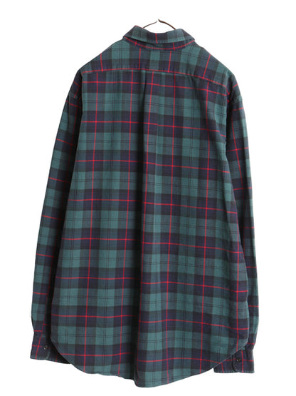 00s ラルフローレン チェック 長袖 ボタンダウン シャツ メンズ XL / オールド ポロ CLASSIC FIT オックスフォード コットン 大きいサイズ