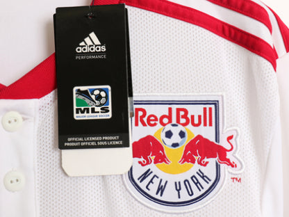 デッドストック アディダス ニューヨーク レッドブルズ サッカー ユニフォーム メンズ M 2010 当時物 MLS オフィシャル 正規品 サイン入り
