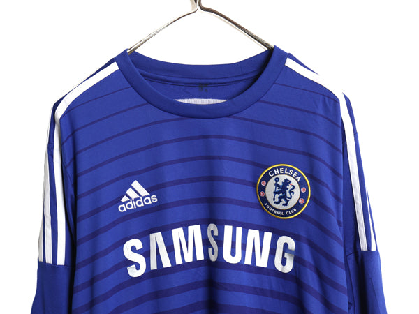 アディダス チェルシー 長袖 サッカー ユニフォーム メンズ XL / 正規品 プレミアリーグ 14 15 モデル 当時物 オフィシャル ホーム ロンT