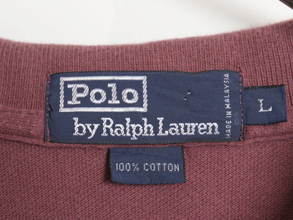 90s ポロ ラルフローレン 鹿の子 半袖 ポロシャツ メンズ L オールド 半袖シャツ コットン トップス カットソー ワンポイント カジュアル 