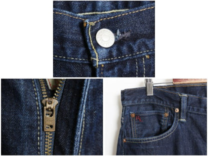 ポロ ラルフローレン デニム パンツ 実寸 38 32 ヴィンテージ モデル ジーンズ ジーパン ストレート 5ポケット ボトムス 大きいサイズ 濃紺