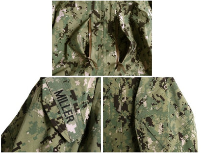 デッドストック 米軍実物 USN ネイビー ゴアテックス ジャケット MEDIUM SHORT 17年製 マンパ AOR2 ECWCS デジタル ウッドランドカモ 迷彩 