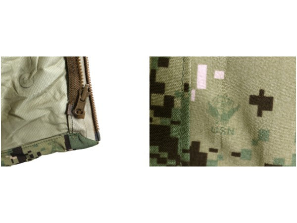 デッドストック 米軍実物 USN ネイビー ゴアテックス ジャケット MEDIUM SHORT 17年製 マンパ AOR2 ECWCS デジタル ウッドランドカモ 迷彩 