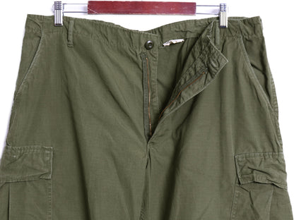 60s ★ 米軍実物 US ARMY 5th ジャングルファティーグ カーゴ パンツ REGULAR LARGE / 69年製 ヴィンテージ ミリタリー リップストップ 4th