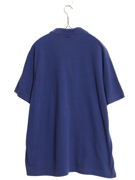 ラコステ 鹿の子 半袖 ポロシャツ 6 メンズ XL 古着 半袖シャツ ワンポイント ボックス コットン カットソー トップス 大きいサイズ ブルー