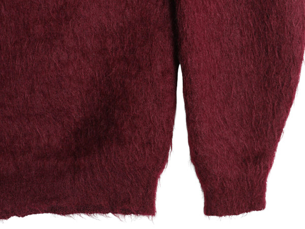 60s ★  DRUMMOND モヘア ニット セーター メンズ XL / ヴィンテージ  Vネック プルオーバー ウール 毛足 毛長 シャギー 無地 大きいサイズ