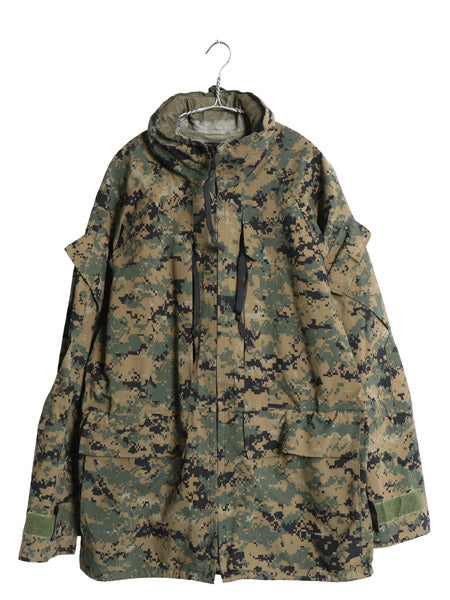 デッドストック 米軍実物 USMC ゴアテックス ジャケット MEDIUM REGULAR 08年製 ECWCS 海兵隊 マーパット デジタル ウッドランド 迷彩 軍物